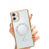 Newface Samsung Galaxy A06 Joke Simli Magneticsafe Kılıf - Gold