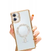 Newface Samsung Galaxy A06 Joke Simli Magneticsafe Kılıf - Gold