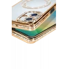 Newface Samsung Galaxy A06 Joke Simli Magneticsafe Kılıf - Gold