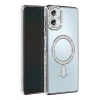 Newface Samsung Galaxy A06 Joke Simli Magneticsafe Kılıf - Gümüş