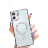 Newface Samsung Galaxy A06 Joke Simli Magneticsafe Kılıf - Gümüş