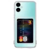 Newface Samsung Galaxy A06 Kılıf Kart Şeffaf Silikon - Şeffaf