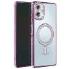 Newface Samsung Galaxy A07 4G Joke Simli Magneticsafe Kılıf - Derin Mor