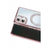 Newface Samsung Galaxy A07 4G Joke Simli Magneticsafe Kılıf - Pembe