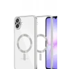 Newface Samsung Galaxy A07 4G Kross Magneticsafe Kapak - Gümüş