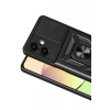 Newface Samsung Galaxy A07 4G Pars Lens Yüzüklü Silikon - Siyah