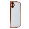 Newface Samsung Galaxy A07 4G Razer Lensli Silikon - Çöl Titanyum