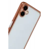 Newface Samsung Galaxy A07 4G Razer Lensli Silikon - Çöl Titanyum