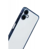 Newface Samsung Galaxy A07 4G Razer Lensli Silikon - Lacivert