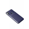 Newface Samsung Galaxy A11 Kılıf Auto Focus Karbon Kapak - Lacivert