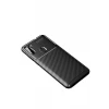 Newface Samsung Galaxy A11 Kılıf Auto Focus Karbon Kapak - Siyah
