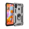 Newface Samsung Galaxy A11 Kılıf Sofya Yüzüklü Silikon Kapak - Gümüş