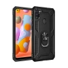Newface Samsung Galaxy A11 Kılıf Sofya Yüzüklü Silikon Kapak - Siyah
