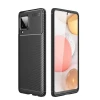 Newface Samsung Galaxy A22 Kılıf Auto Focus Karbon Kapak - Siyah