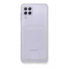 Newface Samsung Galaxy A22 Kılıf Kart Şeffaf Silikon - Şeffaf