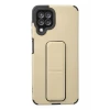 Newface Samsung Galaxy A22 Kılıf Mega Standlı Silikon - Gold