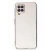 Newface Samsung Galaxy A22 Kılıf Volet Silikon - Beyaz