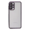 Newface Samsung Galaxy A23 4G Kılıf Razer Lensli Silikon - Mor