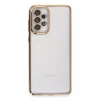 Newface Samsung Galaxy A33 5G Kılıf Razer Lensli Silikon - Gold