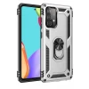 Newface Samsung Galaxy A33 5G Kılıf Sofya Yüzüklü Silikon Kapak - Gümüş