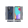 Newface Samsung Galaxy A33 5G Kılıf Sofya Yüzüklü Silikon Kapak - Lacivert