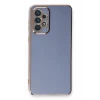 Newface Samsung Galaxy A33 5G Kılıf Volet Silikon - Mavi