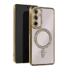 Newface Samsung Galaxy A35 5G Joke Simli Magneticsafe Kılıf - Gold