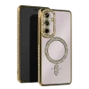 Newface Samsung Galaxy A35 5G Joke Simli Magneticsafe Kılıf - Gold