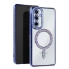 Newface Samsung Galaxy A35 5G Joke Simli Magneticsafe Kılıf - Mavi