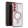 Newface Samsung Galaxy A35 5G Joke Simli Magneticsafe Kılıf - Pembe