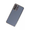 Newface Samsung Galaxy A52 Kılıf Volet Silikon - Mavi