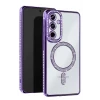 Newface Samsung Galaxy A55 5G Joke Simli Magneticsafe Kılıf - Derin Mor