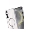 Newface Samsung Galaxy A56 Kross Magneticsafe Kapak - Gümüş