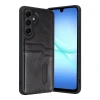 Newface Samsung Galaxy A57 5G Sara Kartvizitli Deri Kılıf - Siyah