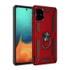 Newface Samsung Galaxy A71 Kılıf Sofya Yüzüklü Silikon Kapak - Kırmızı