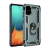 Newface Samsung Galaxy A71 Kılıf Sofya Yüzüklü Silikon Kapak - Yeşil