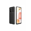 Newface Samsung Galaxy A72 Kılıf Auto Focus Karbon Kapak - Siyah