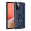 Newface Samsung Galaxy A72 Kılıf Sofya Yüzüklü Silikon Kapak - Lacivert