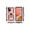 Newface Samsung Galaxy A72 Kılıf Sofya Yüzüklü Silikon Kapak - Rose