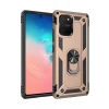 Newface Samsung Galaxy A91 / S10 Lite Kılıf Sofya Yüzüklü Silikon Kapak - Gold