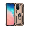 Newface Samsung Galaxy A91 / S10 Lite Kılıf Sofya Yüzüklü Silikon Kapak - Gold