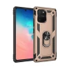 Newface Samsung Galaxy A91 / S10 Lite Kılıf Sofya Yüzüklü Silikon Kapak - Gold