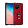 Newface Samsung Galaxy A91 / S10 Lite Kılıf Sofya Yüzüklü Silikon Kapak - Kırmızı