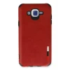Newface Samsung Galaxy J7 Kılıf Loop Deri Silikon - Kırmızı