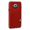 Newface Samsung Galaxy J7 Kılıf Loop Deri Silikon - Kırmızı