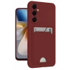 Newface Samsung Galaxy M15 Kelvin Kartvizitli Silikon - Bordo