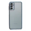 Newface Samsung Galaxy M23 Kılıf Razer Lensli Silikon - Açık Mavi
