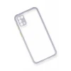 Newface Samsung Galaxy M31 Kılıf Miami Şeffaf Silikon - Lila
