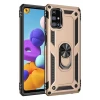 Newface Samsung Galaxy M31S Kılıf Sofya Yüzüklü Silikon Kapak - Gold