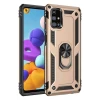 Newface Samsung Galaxy M31S Kılıf Sofya Yüzüklü Silikon Kapak - Gold